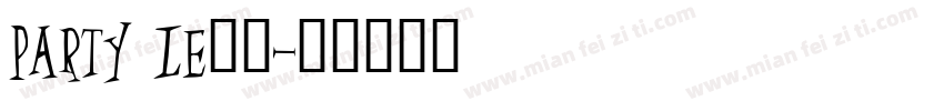 party le字体字体转换
